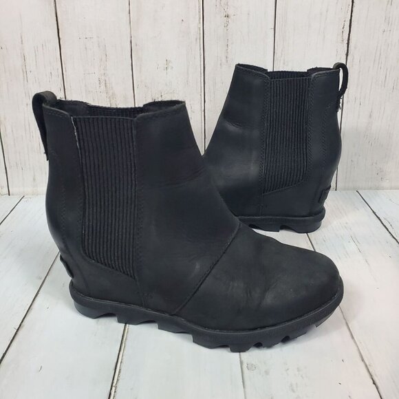 Sorel Joan Of Arctic II Women's Nubuck Pull-On Wedge Boots 5.5 US 36.5 EUR - Picture 3 of 9